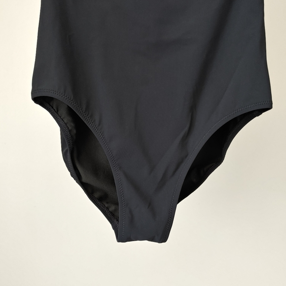 Red Carter One Piece Swimsuit Strapless Beads Size XS Black - Picture 6 of 13